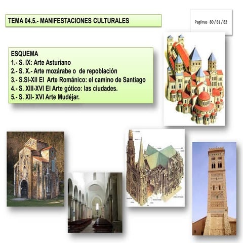 Tema4.5.  manifestaciones artísticas