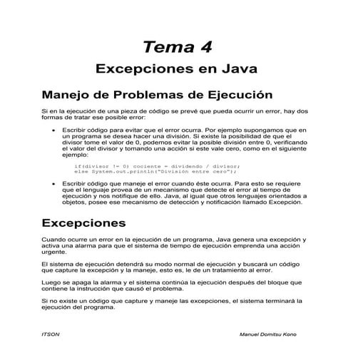 Tema 4   excepciones por gio