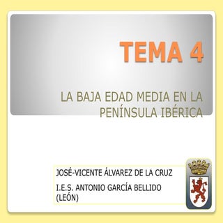 Tema 4   la baja edad media en la p...