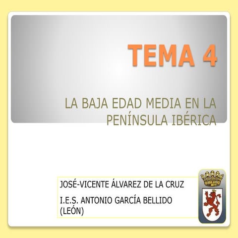 Tema 4   la baja edad media en la península ibérica