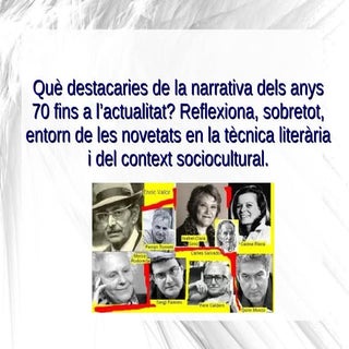 Tema 4 lit. narrativa des dels anys 70