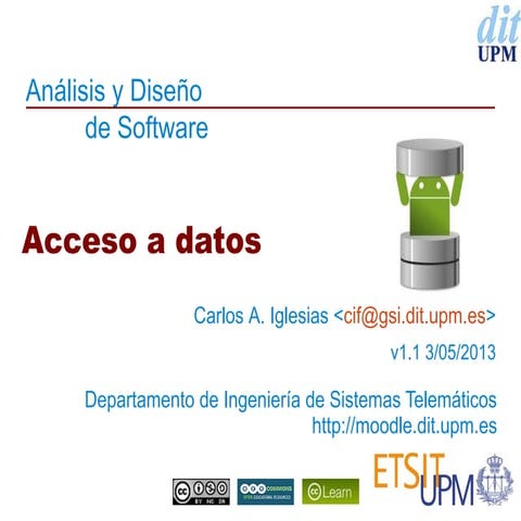 Tema 4.7 Acceso a datos