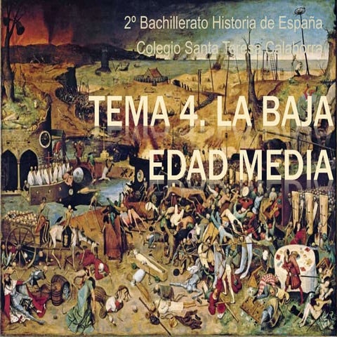 Tema 4 La Baja Edad Media peninsular