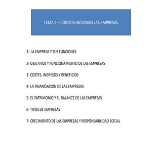Tema 4 como funcionan las empresas