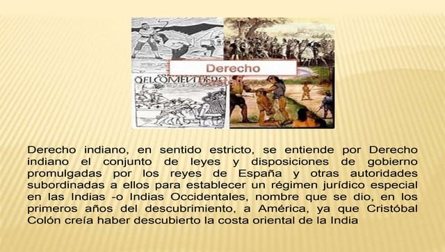 Derecho Indiano y Derecho Español PPT