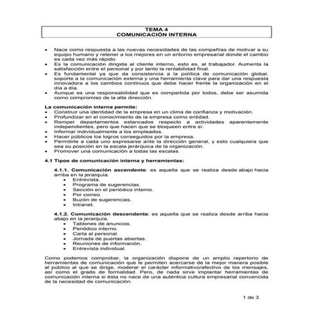 Comunicación interna