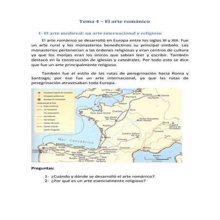 Tema 4 el arte románico