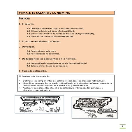 Tema 4 El salario y la nómina