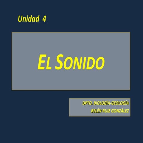 Tema 4 el sonido