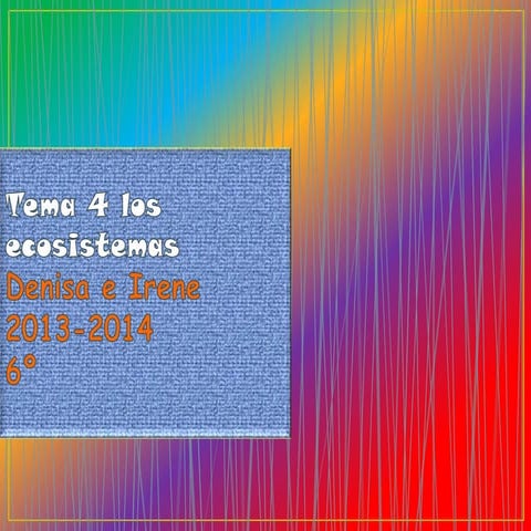 Los seres vivos en los ecosistemas | PPT