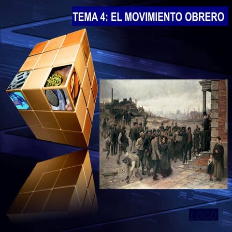  El movimiento obrero.Tema 4 de Hª Contemporánea de 1º Bach. 