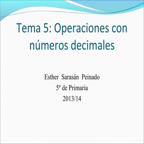 Tema 5. matemáticas
