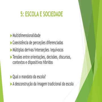 Escolas e Sociedade