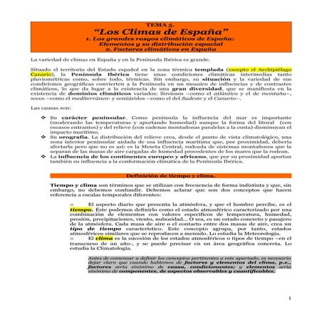 Tema 5. los climas de españa   notas de apoyo