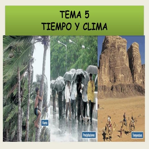 Tema 5. Tiempo y clima