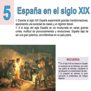Tema 5. España en el siglo XIX.