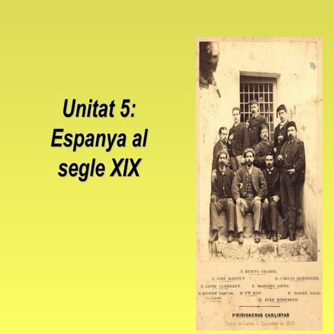 Tema 5 espanya al segle xix