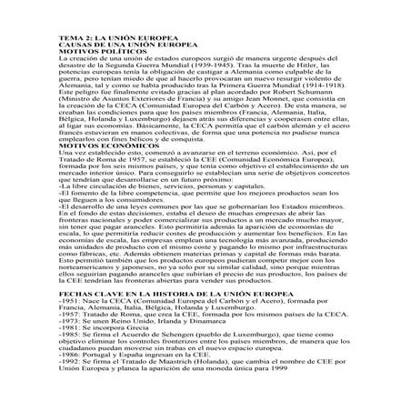 Tema 5 la unión europea