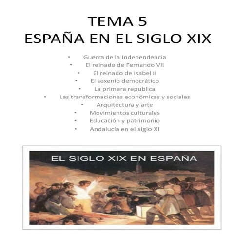 Tema 5 sociales anaya .6º EP España en el siglo xix