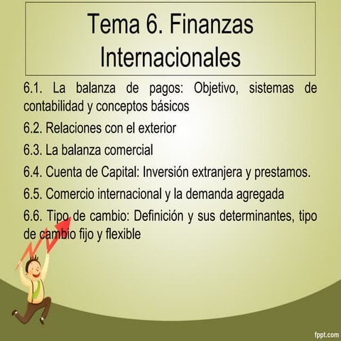 Unidad 6 - Finanzas internacionales | PPT