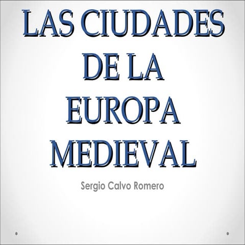 Tema 6. ciudad medieval