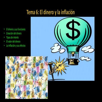 Tema 6 El dinero y la inflación