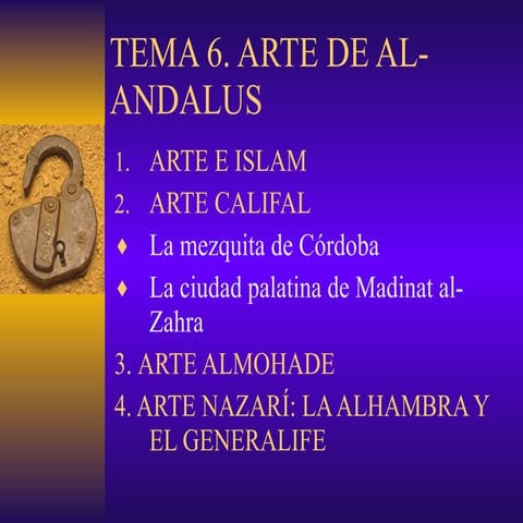 Tema 6. arte al andalus