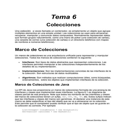 Tema 6   colecciones por gio