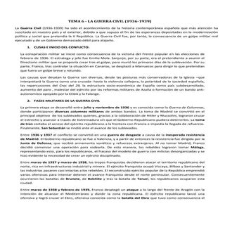 LA GUERRA CIVIL (TEMA HISTORIA SELE...