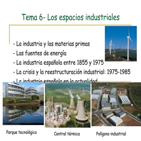 Tema 6  los espacios industriales