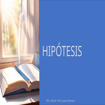 Tema 6  La construcción de  las Hipótesis en la investigación (1ra parte).pptx