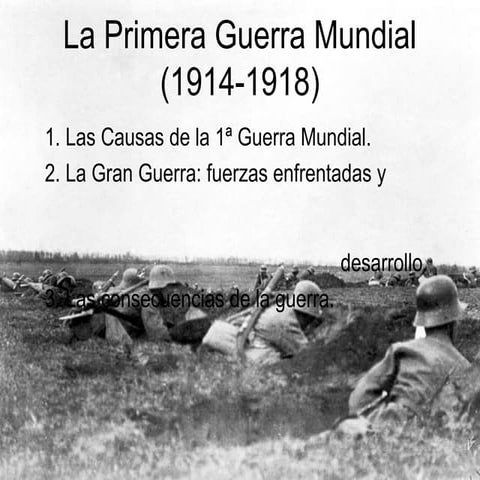 Tema 6 La Primera Guerra Mundial (1914 1918).