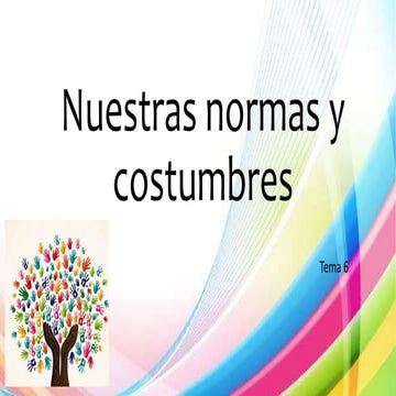 Tema 6 nuestras normas y costumbres