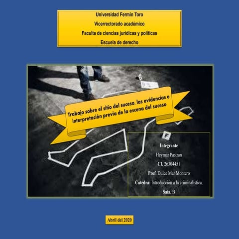 Tema 6 y 7 Introducción a la criminalistica 