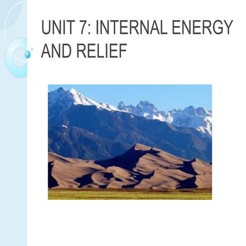Unit 7, Earth internal energy and relief, 2ESO