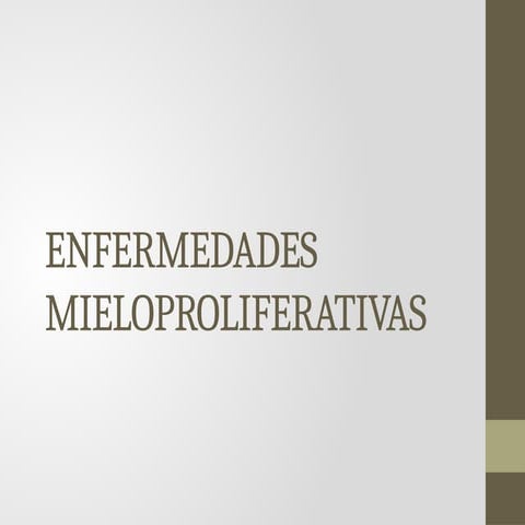 TEMA 7. Enfermedades leucemias mieloprol | PPTX