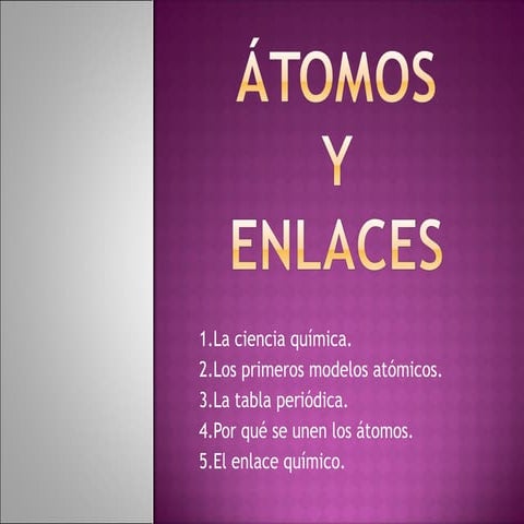 Tema 7. átomos y enlaces