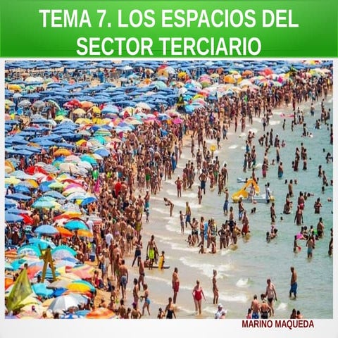 Tema 7 el sector terciario 2º bach