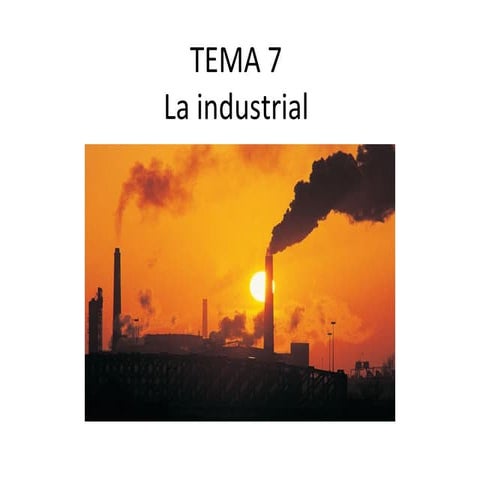Tema 7 la industria