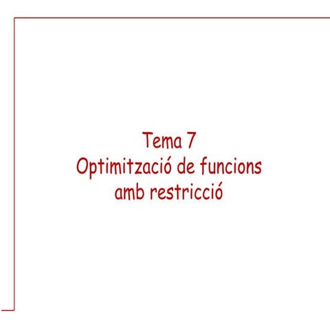 Tema 7 _Part I, MATEMATICAS II UNIVERSIDAD