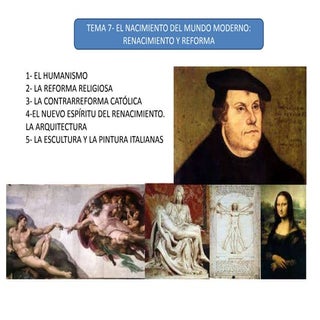 Tema 7 Renacimiento y Reforma