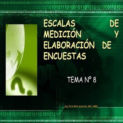 (Métodos Inv.) Tema 8 - Escalas y Encuestas