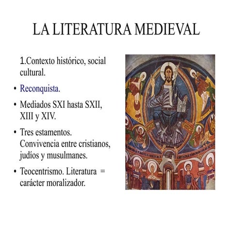 Literatura medieval. Géneros, autores y obras