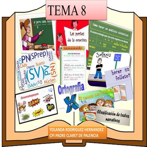 TEMA 8 DE LENGUA DE 6º DE PRIMARIA | PPTX