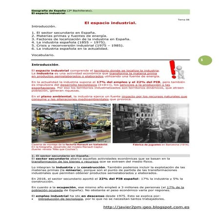 La industria en España