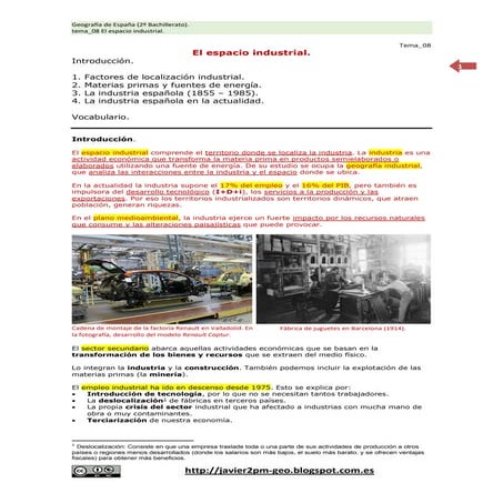 La industria en España