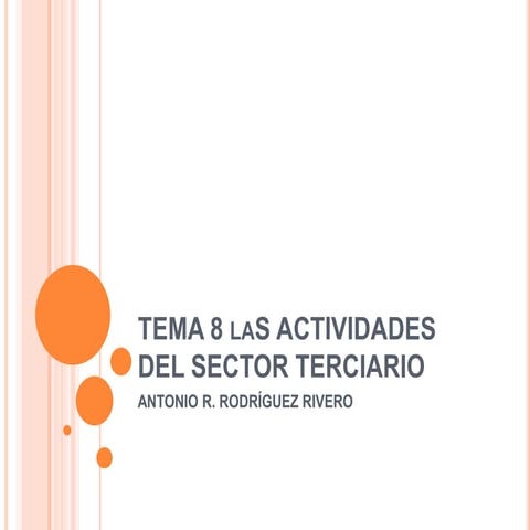 Tema 8 las actividades del sector servicios