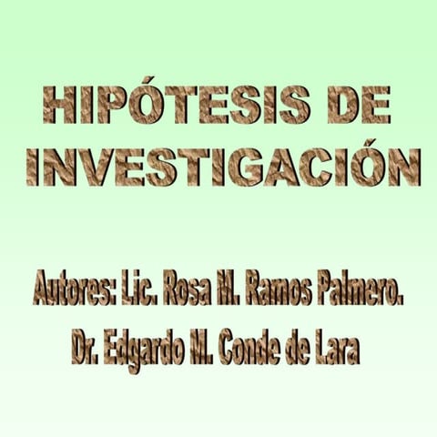 Tema 8 LAS HIPÓTESIS.ppt