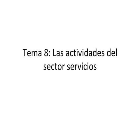 Tema 8 los servicios