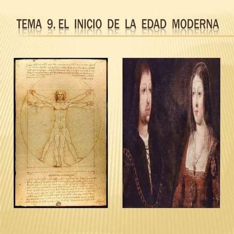 Tema  9. El inicio de la Edad Moderna